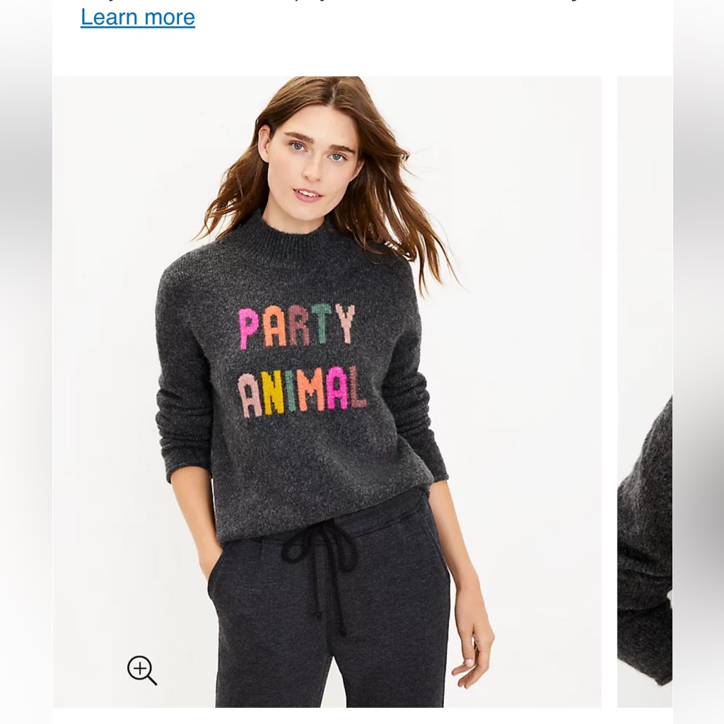 Lou & Grey Party Animal Sweater Small